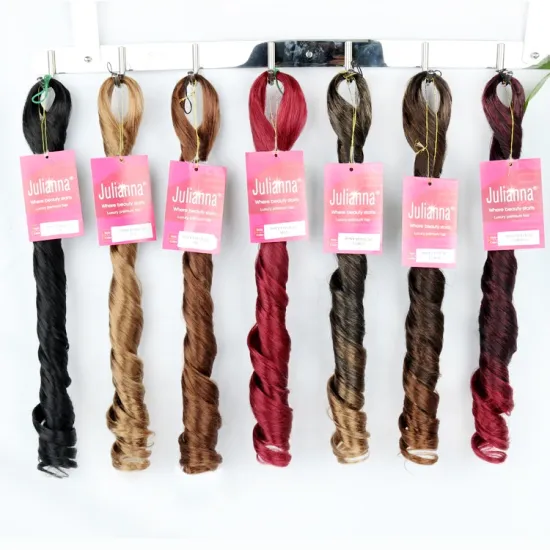 hot sale Julianna pony style 24inch black women synthetic fiber hair yaki perm braiding hair yaki pony braiding hair