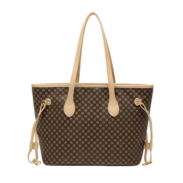 High Quality Large Capacity PU Leather Ladies Tote Bags for Women with PC Material - Factory Wholesale
