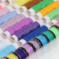 64-PCS Polyester Sewing Thread Borderyer Lader Set Caixa