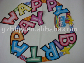 letter banner, party banner for birthday