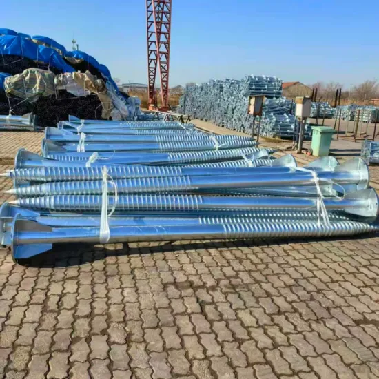 Spiral Pile For Photovoltaic Solar Bracket Mounting