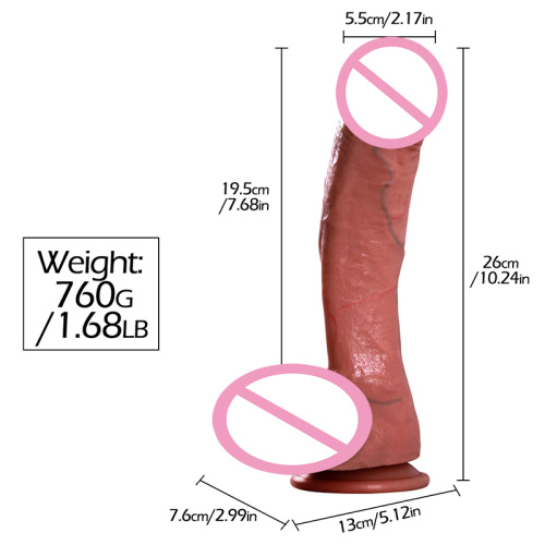 Dildo vibratório de silicone de 12 polegadas para mulheres