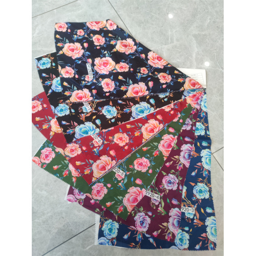 Leicht 100% Polyester Samtdruckstoff für den Sommer