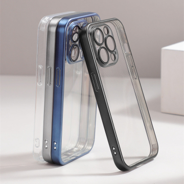 Joyroom Transparent Lens Protector TPU PC Phone Case for iPhone 15 Pro Max