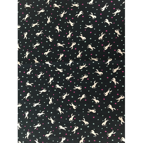 Animal Rayon Poplin 45s Skriva bred bredd Fabric