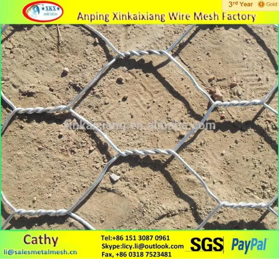 China Factory plastic coated HEXAGONAL wire mesh /Gabion cage