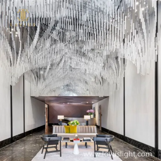 Luxury More 2022 Unique Design Indoor Decoration Lighting for Hotel Villa Crystal LED Chandelier Staircase Chandelier