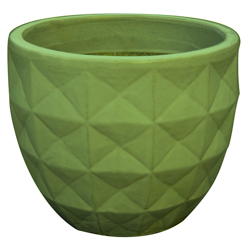 Plant Pots Round Diamond Pot Customized Ceramic Round Pots Ceramic Manufactory