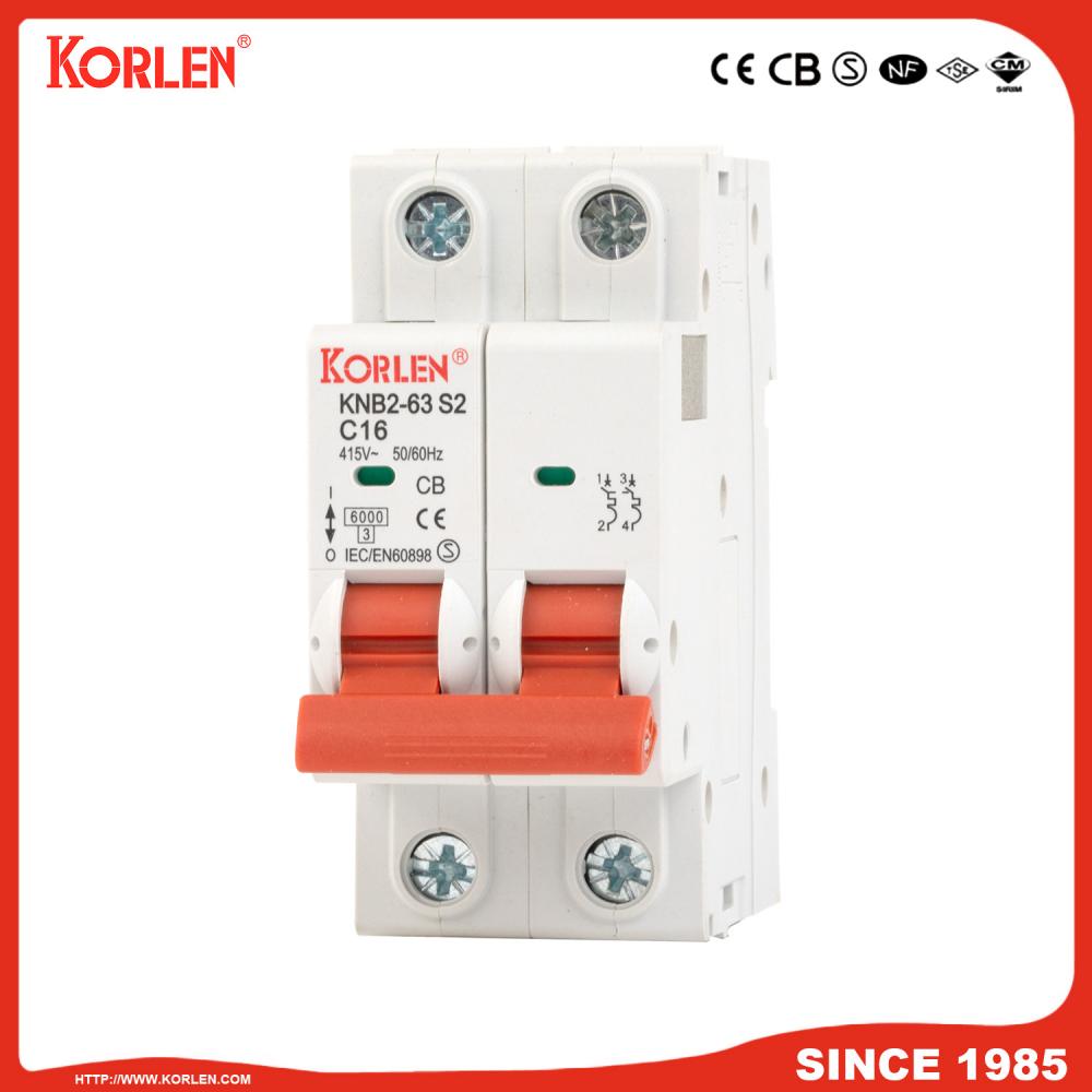 Miniature Circuit Breaker 3KA 32A CB KNB2-63 2P