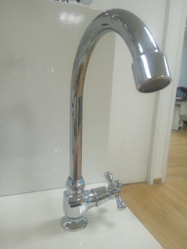 Single Cross Handle kitchen Cold Brass Tap
