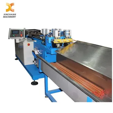 3KW Continuous Feed Copper Pipe Straightening and Chip-Less Cutting Machine