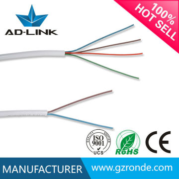 24awg circle indoor 2 pairs communication telephone cable 0.5mm