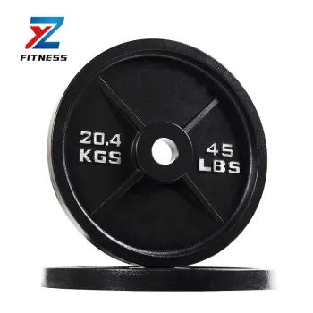 2025 New Rubber Cast Iron Barbell Plates for Gym or Home - 10/15/20/25 lbs
