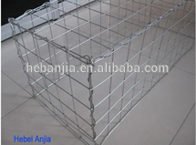 YONGAN pvc coated outside hot dipped galvanized iron wire inner welded gabion basket box (ISO9001 factory)