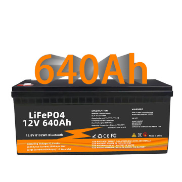 오래 지속되는 12V 640Ah LifePO4 배터리