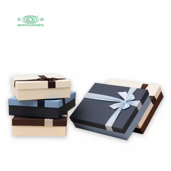Custom Factory Paper Gift Boxes with Lid for Wedding and Birthday Parties
