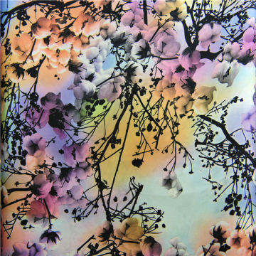 100% rayon print fabric fabric flower tree pattern fabric print cloth dress shirt fabric