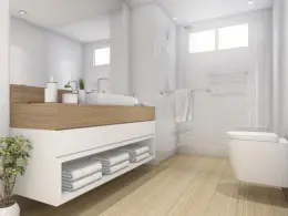 Italian Wall Hung Countertop Open Shelf Bathroom Vanities