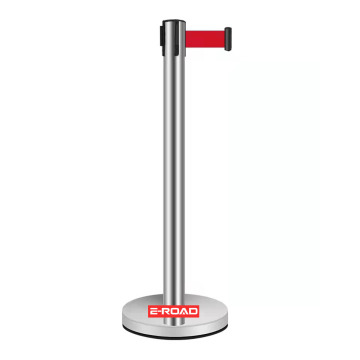Stainless Steel Sign Frame Floor Stand with Retractable Belt for Queue Line Control