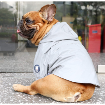 Jaqueta de capuz de chuva de cachorro leve