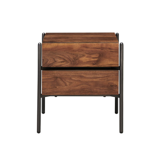 nightstand table solid wood Black Walut