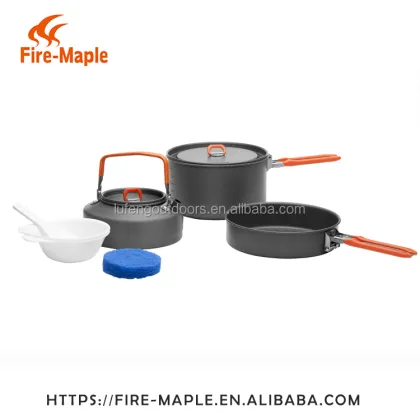 Fire Maple Backpack Aluminum Picnic Camping Cookware Set Feast