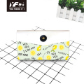 Custom Cute Fruit Pattern style PU leather cosmetic hand bag multifunctional bags