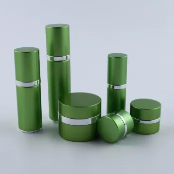 Turnkey Aluminum Airless Pump Bottles for Cosmetics: Sizes Include 15ml, 30ml, 45ml, and 50ml, with Round Design