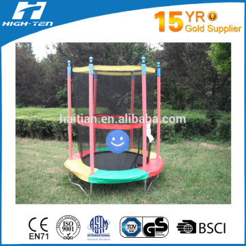 55inch mini colorful trampoline with safety net for kids