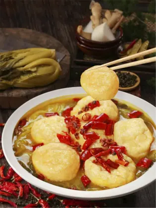 Ready to eat food Hot Pickled Fish Curd
