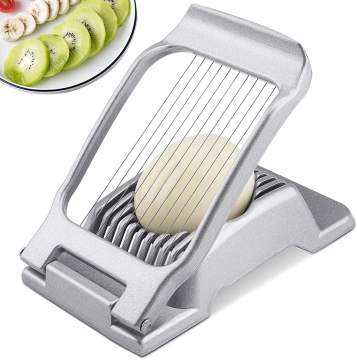Dishwasher Safe Stainless Steel Wire Egg Slicer for Boiled Eggs and Soft Fruits