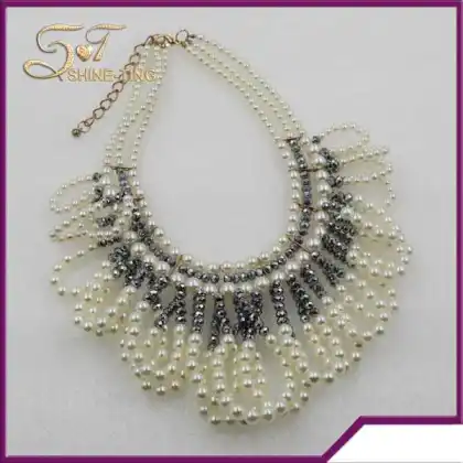 Chinese ivory bali pearl pearl necklace for girls