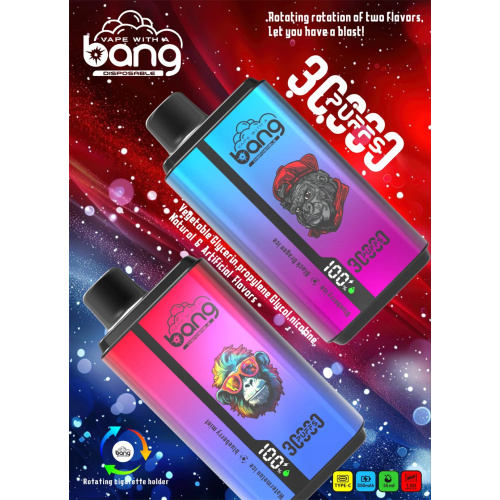 Vape Bang Bang 30000 Puffs Bán buôn kỹ thuật số Hà Lan