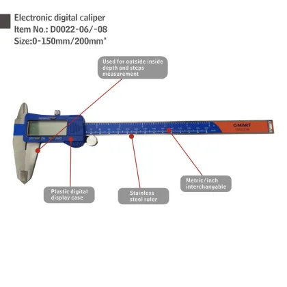 Brand Quality 150mm Stainless Steel Digital Caliper: An Electronic Digital Vernier Tool