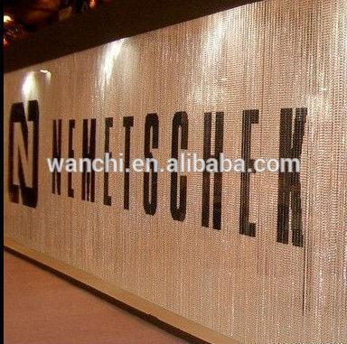 Cheap 0.5--1.2mm furniture perforated metal deco curtain screen/diamond restaurant wall deco screen curtain