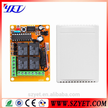 white case YET404PC 12v/24v receiver rf 433 mhz gate controller