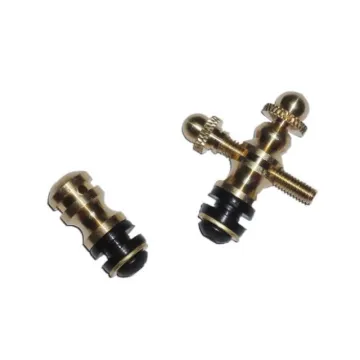 Custom precision billet brass cnc machined tattoo machine binding post