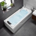 Hydrotherapy Spa Bath Rectangular Acrylique Cover Soaking Bathtub pour les adultes