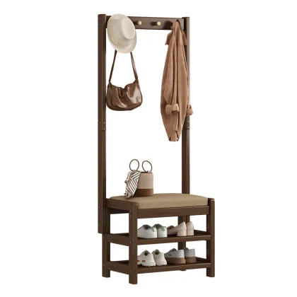 Multi-Functional Nan Bamboo Freestanding Coat Rack