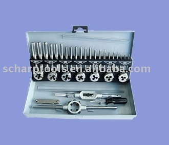 32pcs tap die set HSS or alloy steel