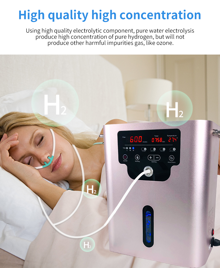 900ml/min Facial Beauty Pressure Relief H2 Hydrogen Inhaler