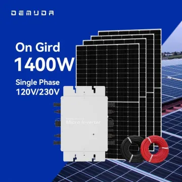 Roof-Mounted On-Off Grid Solar Panel Power System 3 Phase 700w-2800w for Home