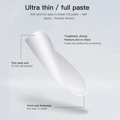 OEM Artificial Fingernails - Thin, Traceless Nail Plates with Various Paste and Material Options