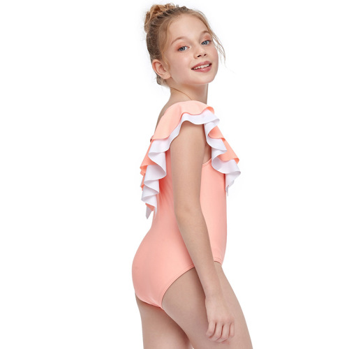 Kids One Piece Ruffle Girl Swimsuit