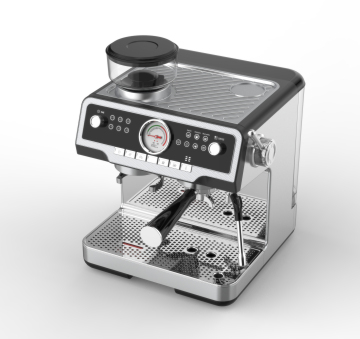 Professional Ulka Pump Espresso Coffee Machine with Bean Grinder: A Versatile Commercial Coffee Maker for Italian Drinks like Mocha, Latte, and Cappuccino