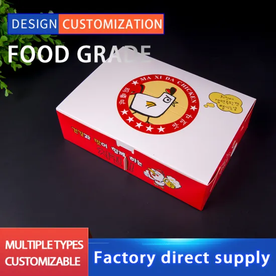 Paper packaging for fried chicken food