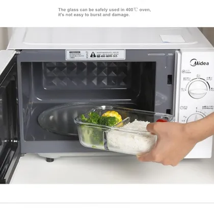 Borosilicate Glass Meal Prep Food Lunch Box