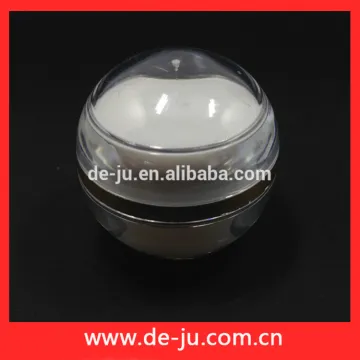 Elegant Round Ball Shape Transparent Fancy Cosmetic Jars