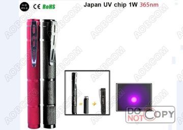 Uv Flashlight With Japan 1w 365nm Uv Chip For Professional Use Uv06, Water Resistant Led Uv Flashlight