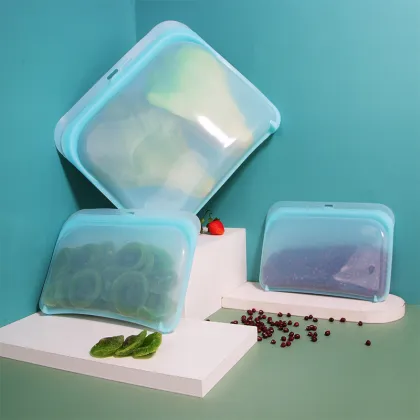 Durable silicone food storage boxes, a kitchen essential